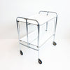 1960s chrome serving trolley