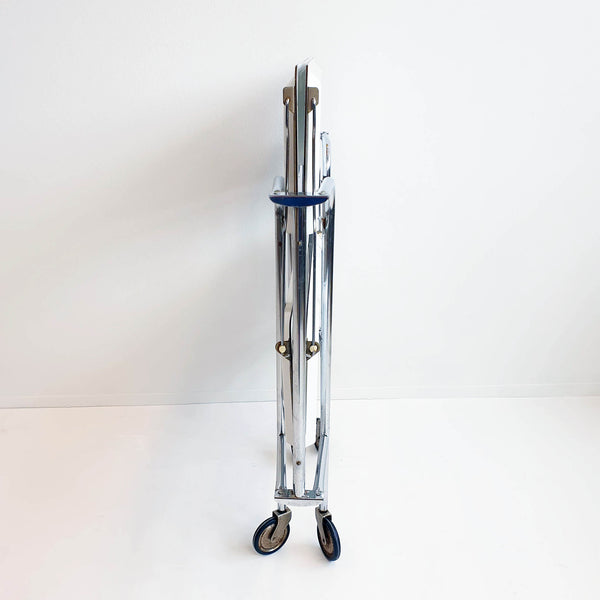 1960s chrome serving trolley