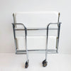 1960s chrome serving trolley