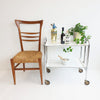 1960s chrome serving trolley