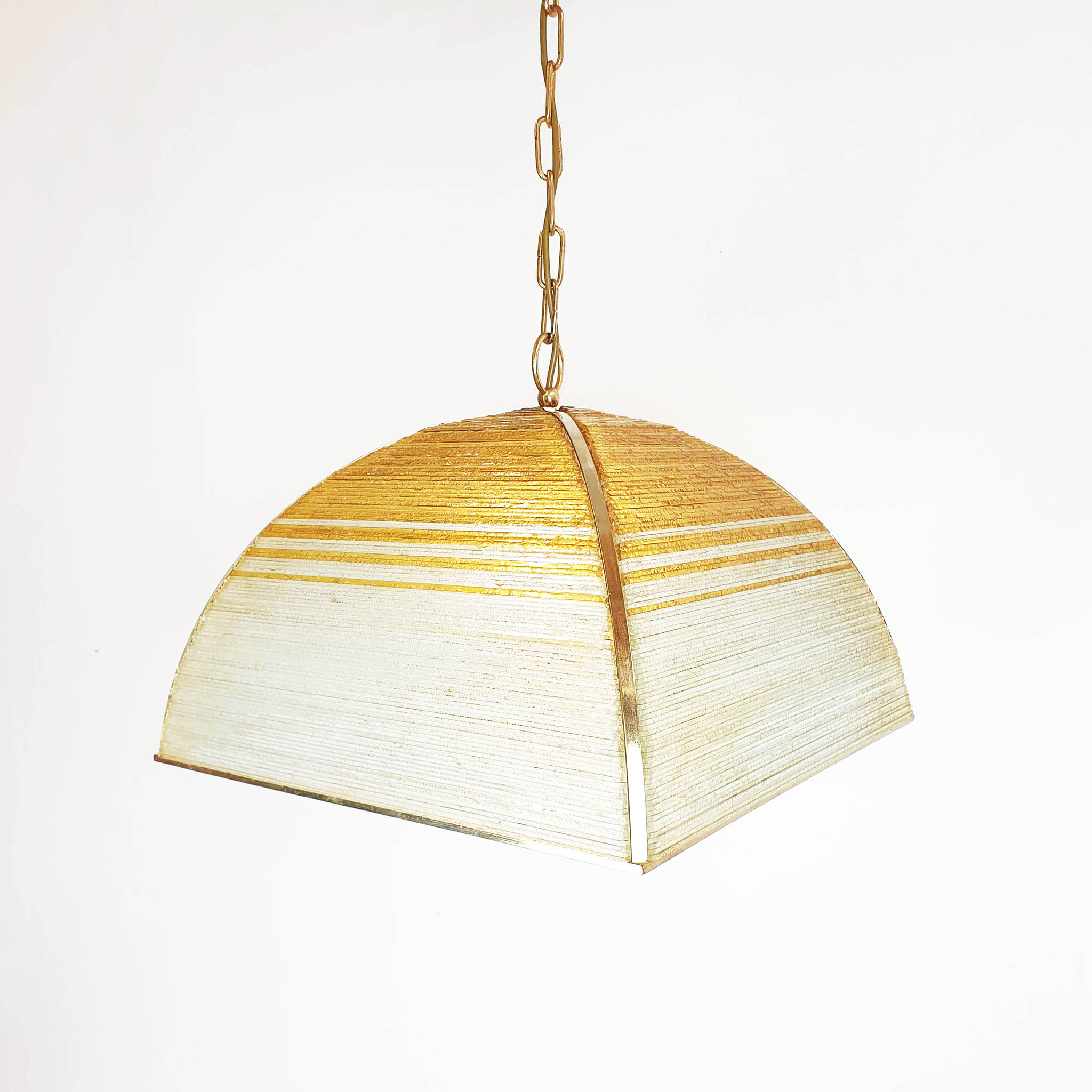 1970s Italian glass pendant light