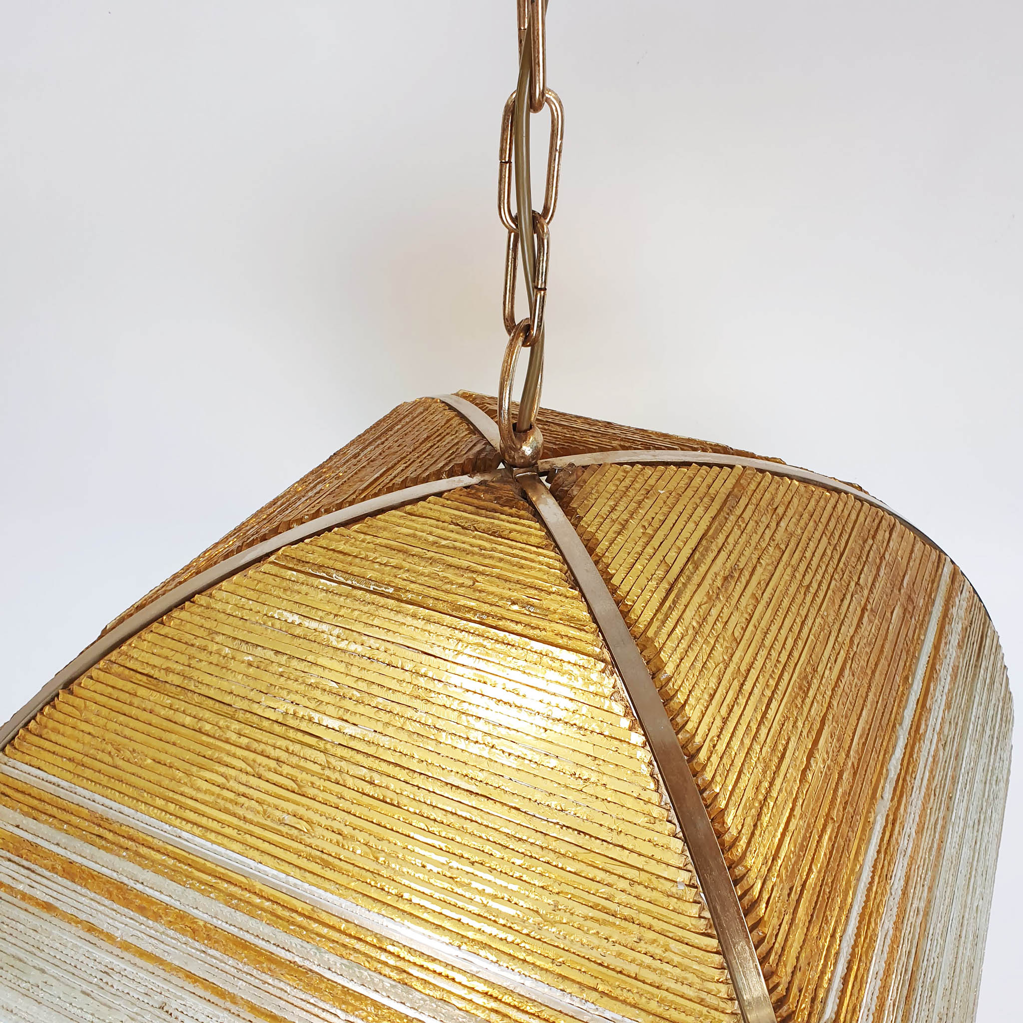 1970s Italian glass pendant light