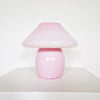 1970s pink swirl Murano mushroom lamp