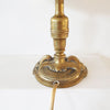 Antique Italian brass table lamp