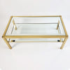 Classic 1970s brass and glass coffee table (5639819034786)