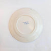 Mid-century plate with blue hand-painted decoration