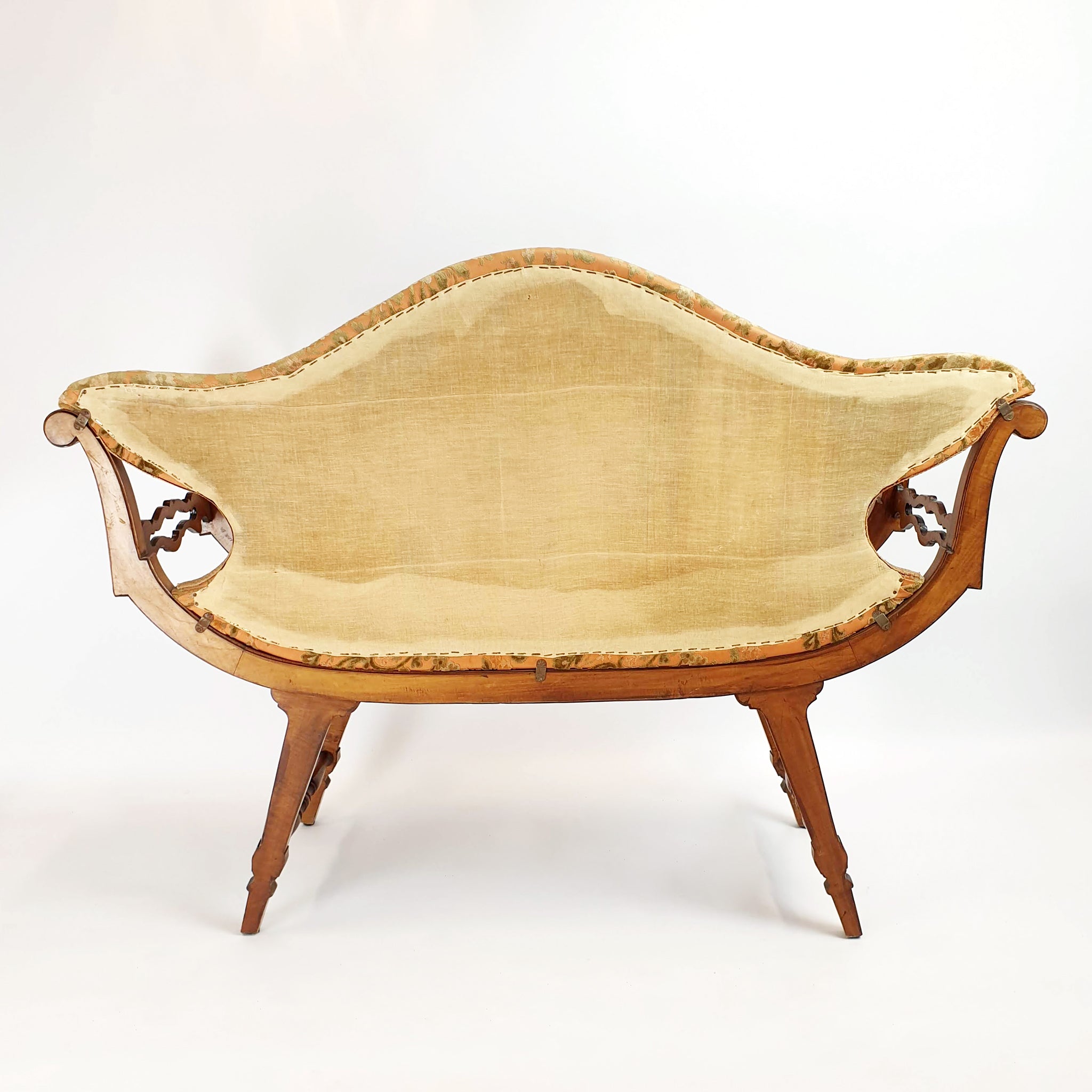 Mid-century Italian bench in neoclassical style