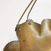 Vintage Italian brass scalloped fruit basket