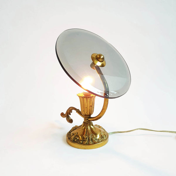 Mid-century Italian brass table lamp