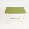 Mid-century Italian industrial table with green top