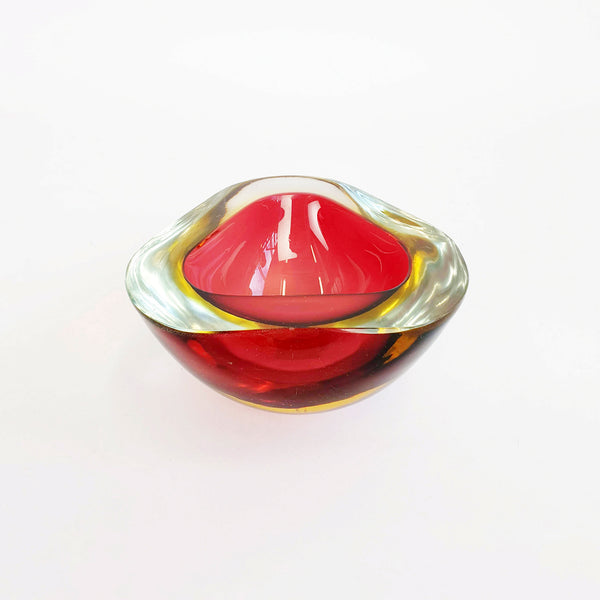 Mid-century Murano geode bowl