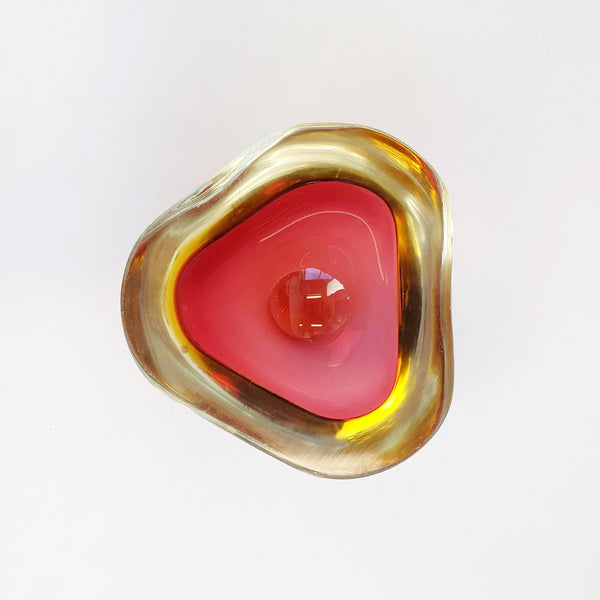 Mid-century Murano geode bowl
