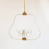 Mid-century Murano glass hanging lamp