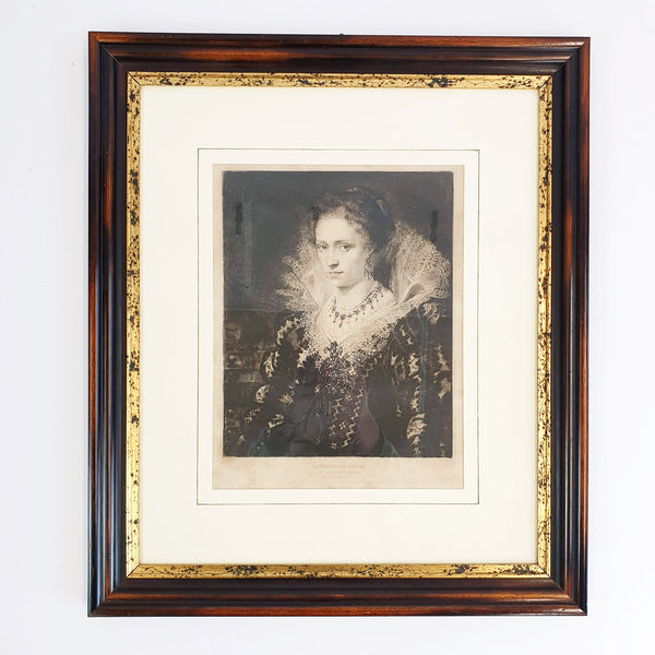 Antique print of Jacqueline Van Caestre by P.P. Rubens