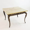 Neoclassical green onyx coffee table by C.G.R.
