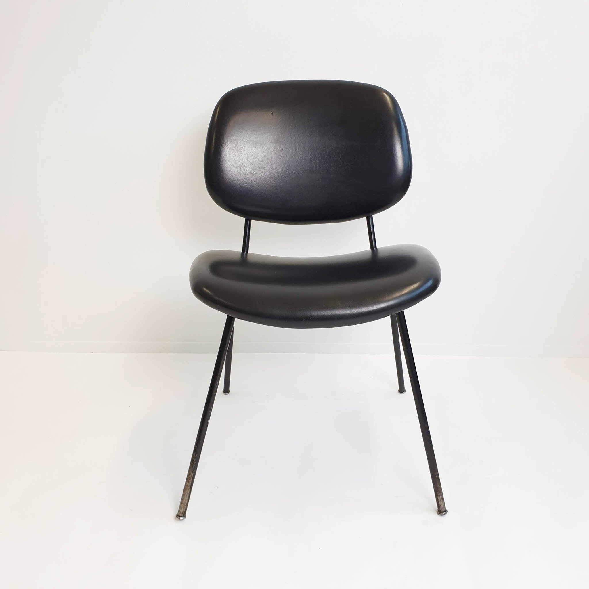 1960s Olivetti black chair
