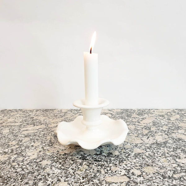 Italian terracotta candle holder