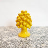 Italian glazed terracotta pine cone sculpture