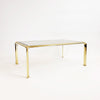 Vintage Italian brass coffee table by Bontempi