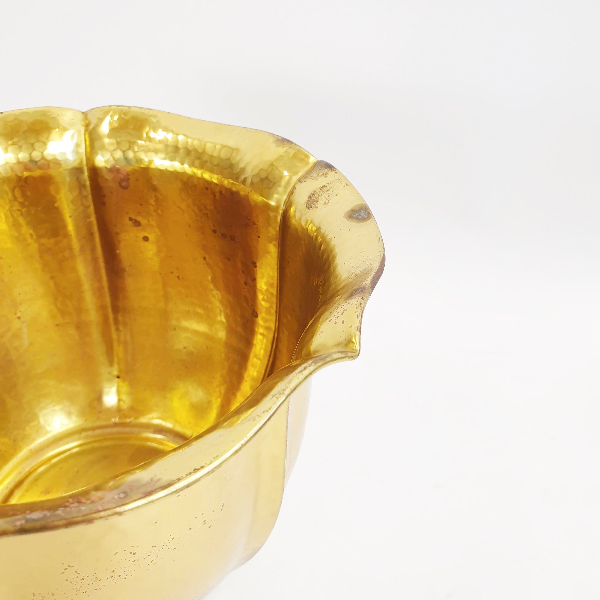 Vintage Italian brass plant pot