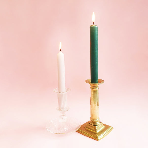 Mid-century Italian crystal candlestick