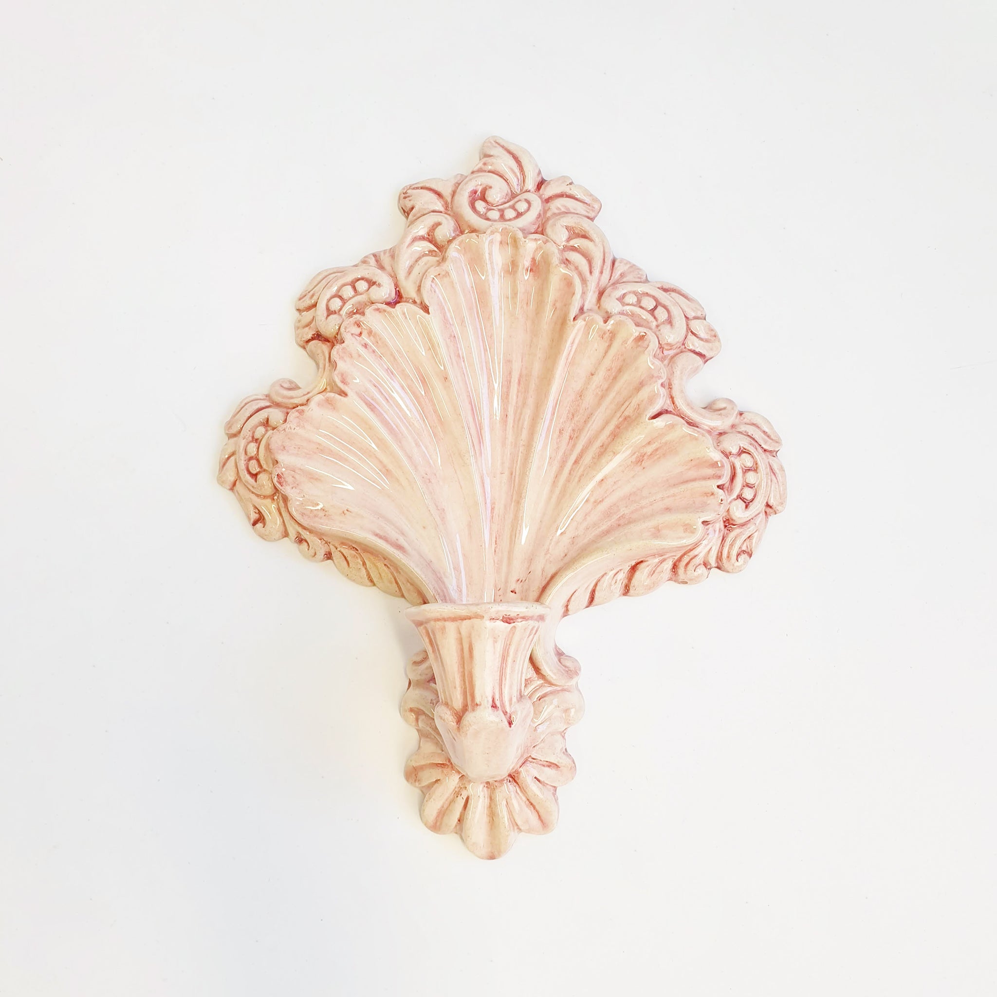 Vintage Italian candle wall sconce