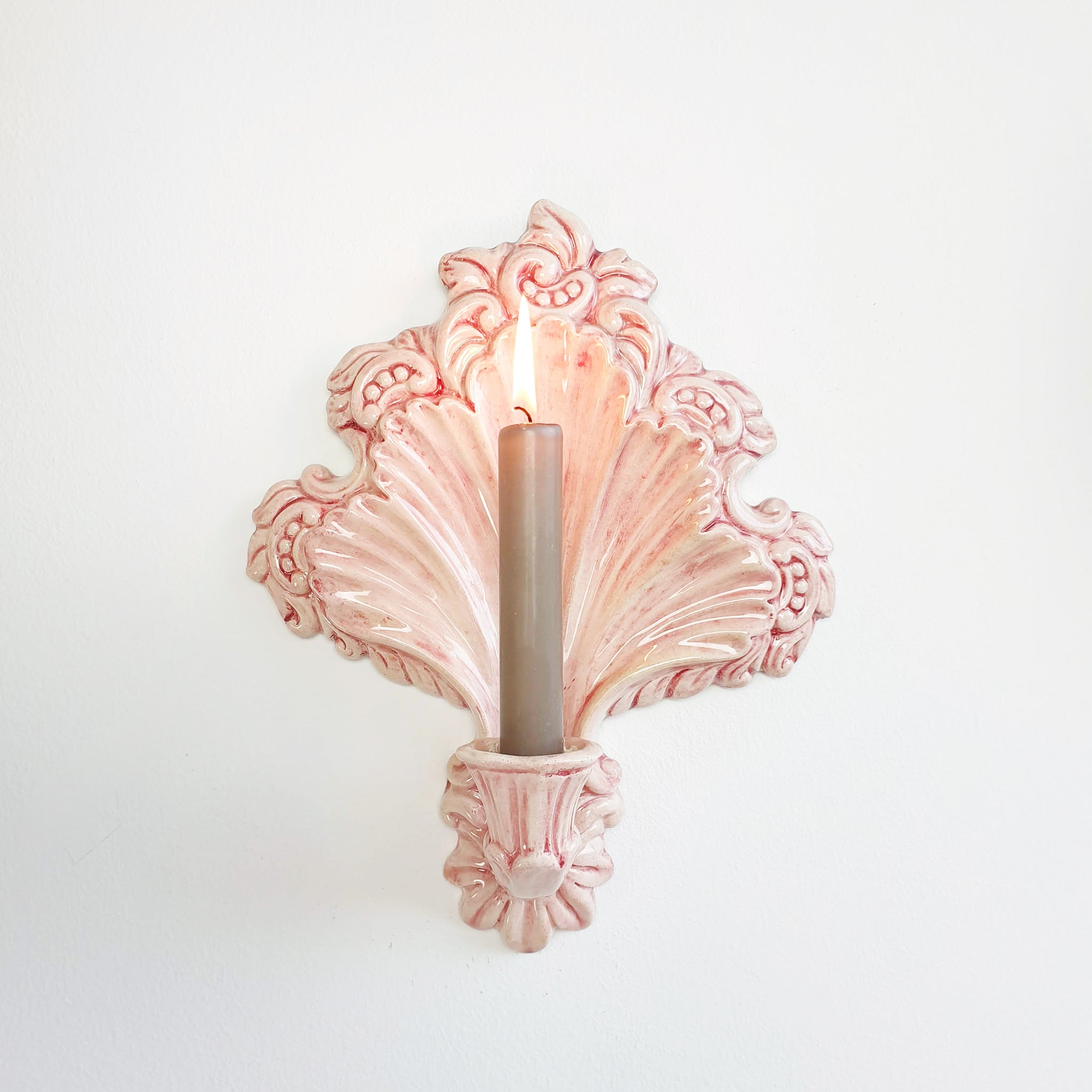 Vintage Italian candle wall sconce