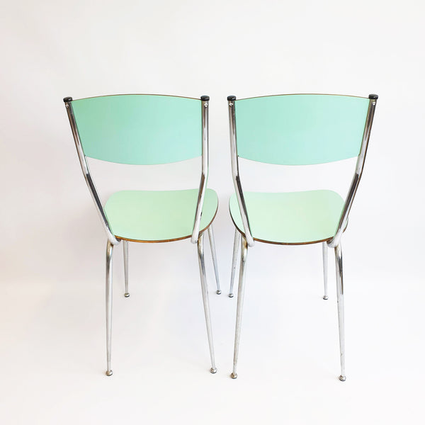 Vintage Italian chrome chairs (set of 2)