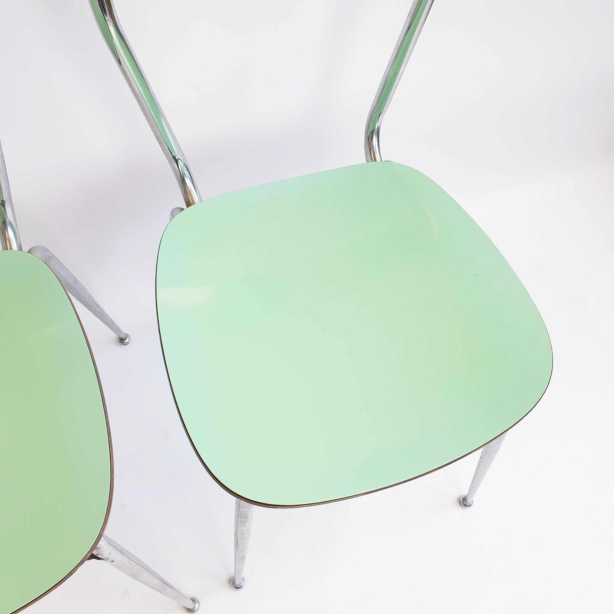 Vintage Italian chrome chairs (set of 2)