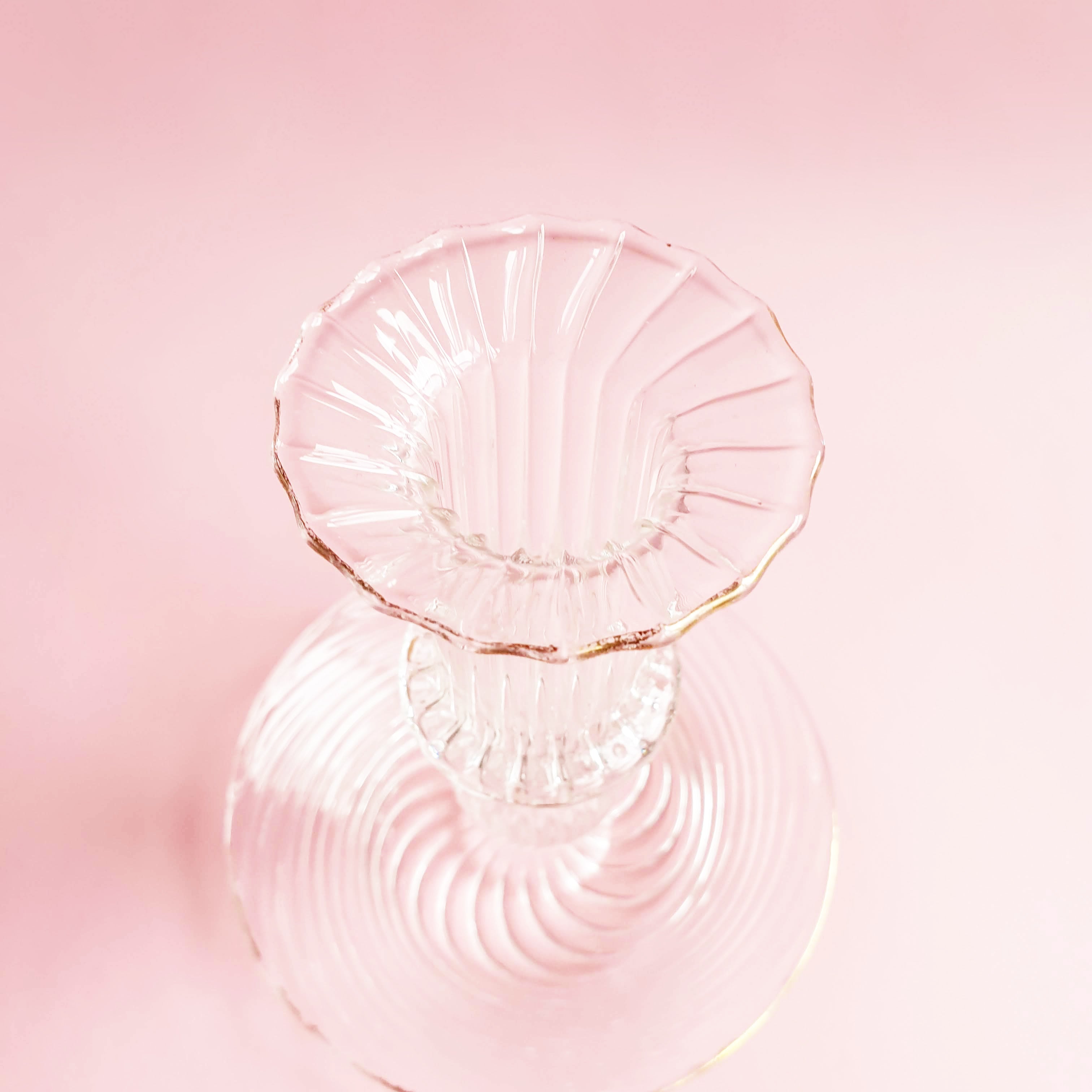 Mid-century Italian crystal candlestick