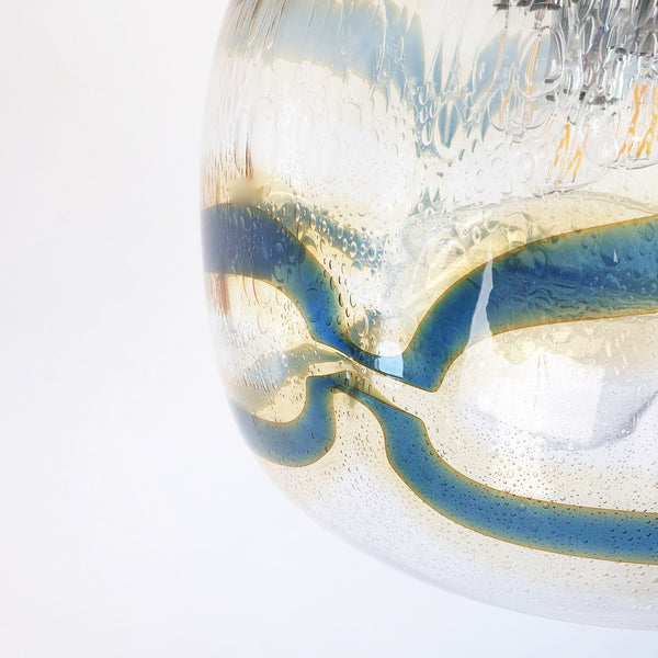 1970s Italian glass hanging light