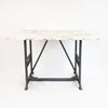 Vintage industrial marble table