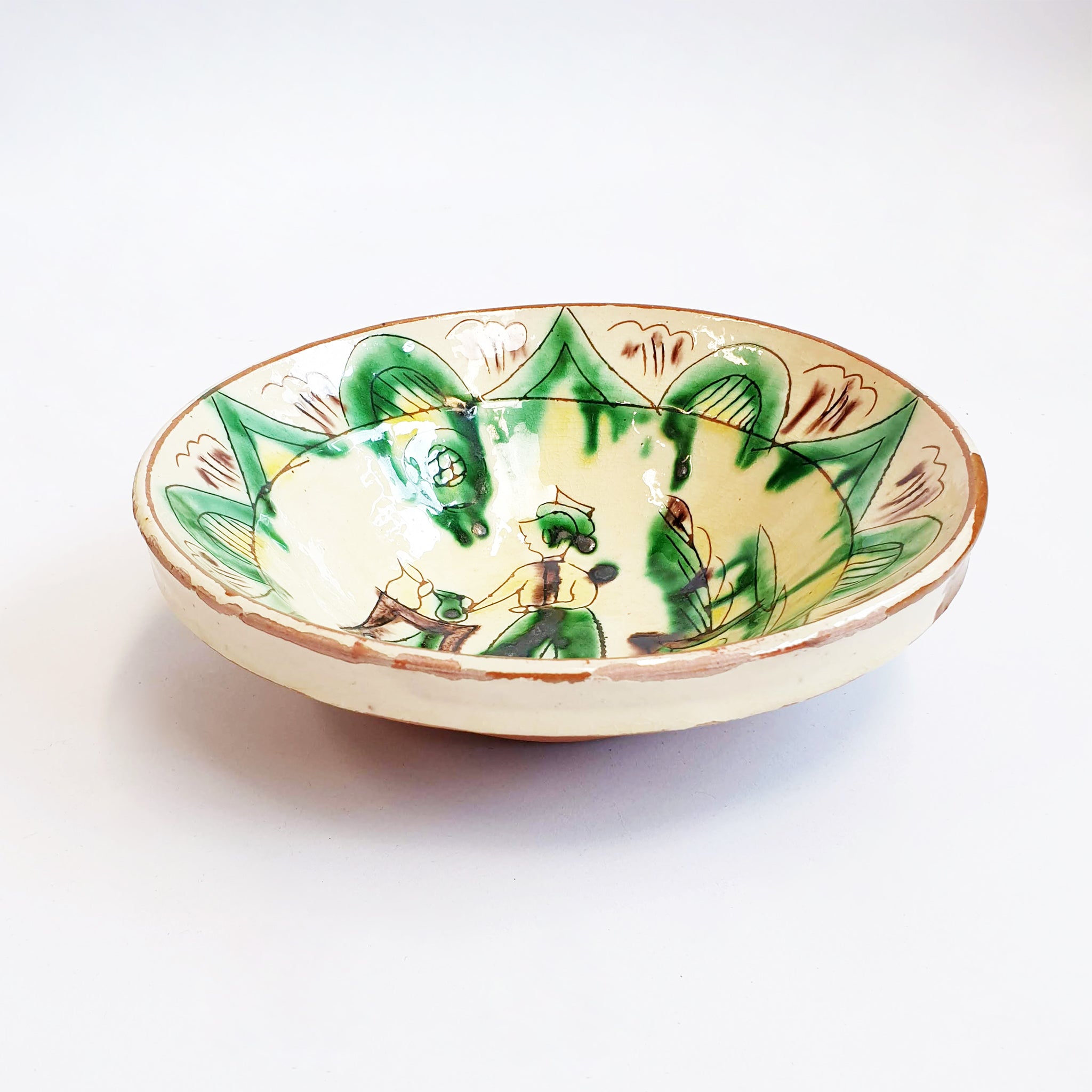 Vintage folk art bowl