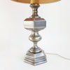 Vintage Italian pewter table lamp