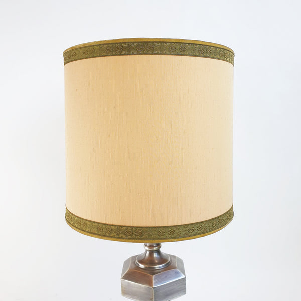 Vintage Italian pewter table lamp