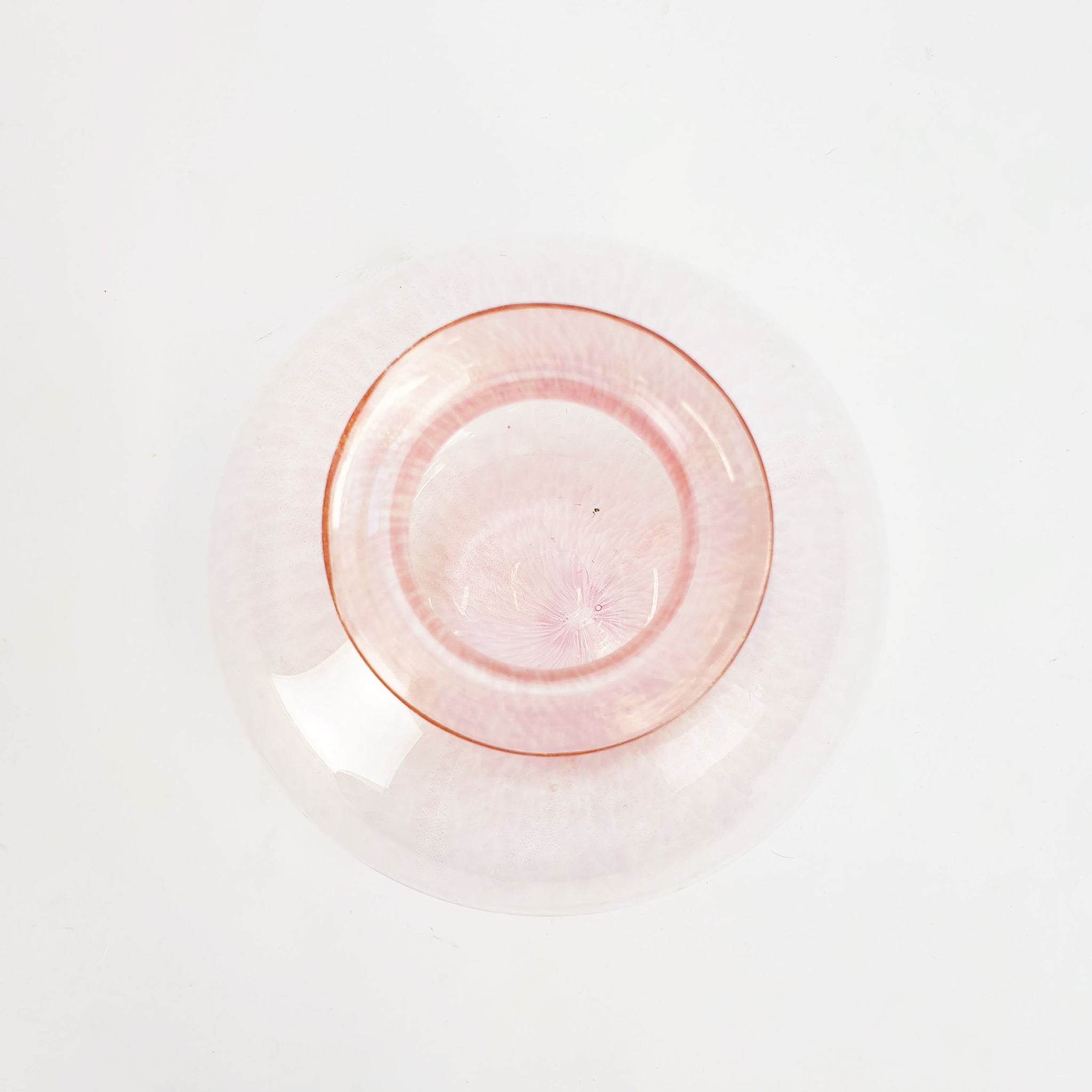 Vintage Italian pink glass vase