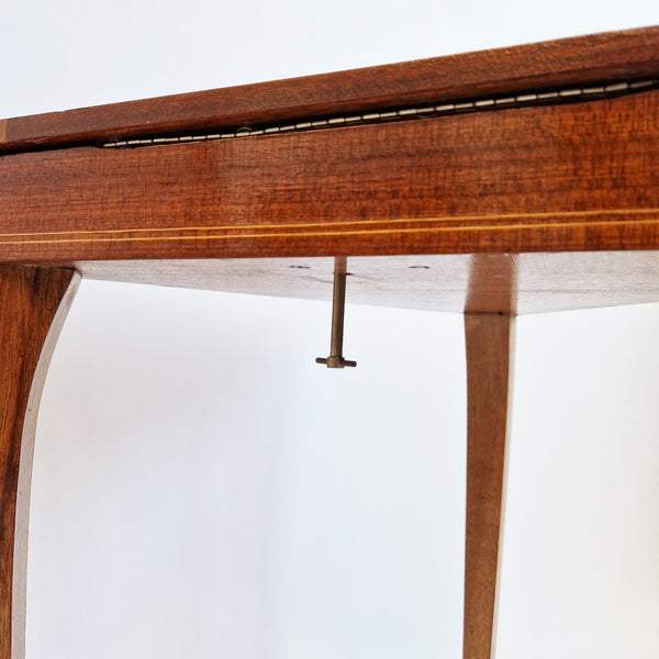 Vintage Italian triangular side table with music box