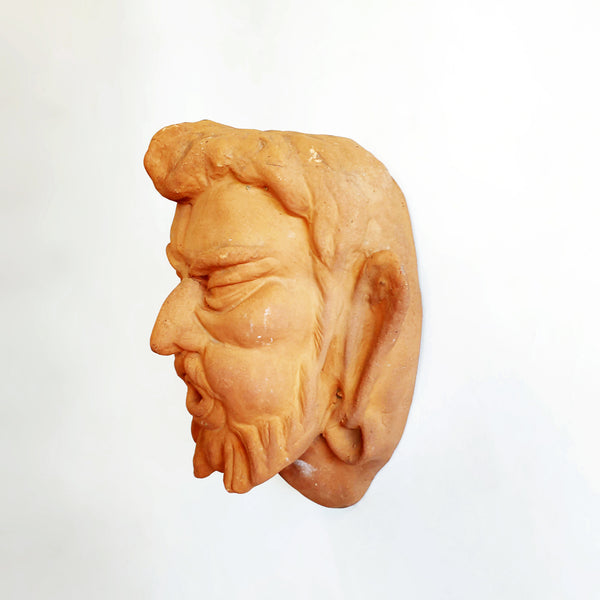 Vintage Italian terracotta mask