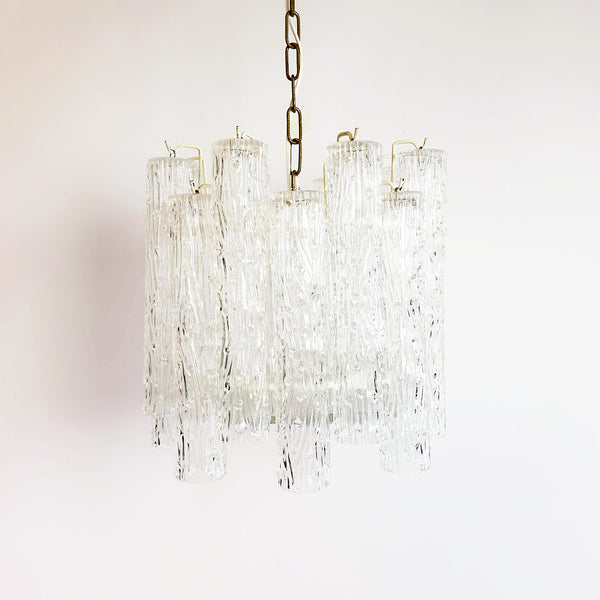 Vintage Murano glass chandelier attributed to Toni Zuccheri for Venini