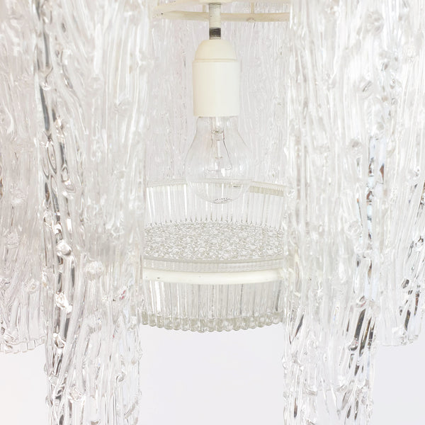 Vintage Murano glass chandelier attributed to Toni Zuccheri for Venini