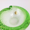 Vintage Murano green glass bowl