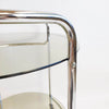 Vintage chrome and glass trolley