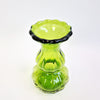 Vintage green glass vase