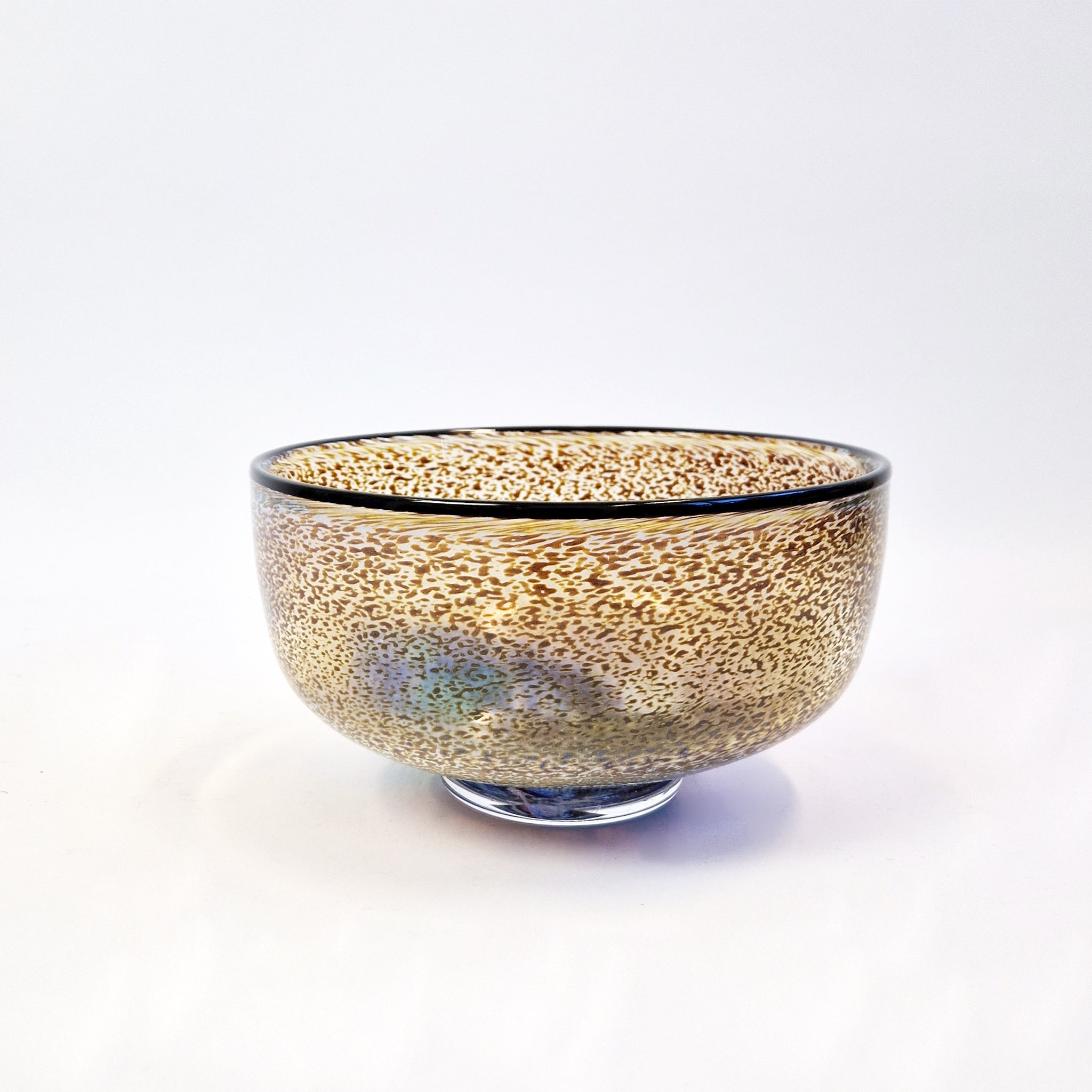 Vintage art glass bowl by Bertil Vallien for Kosta Boda