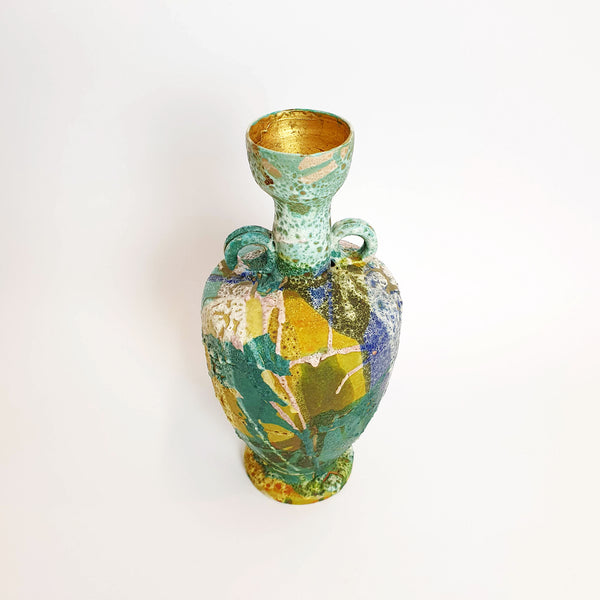 Vintage multicolored decorative vase