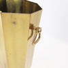 Vintage octagonal brass umbrella stand