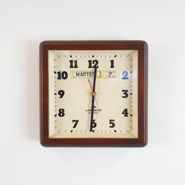 1980s wall clock by Lorenz