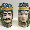 Sicilian Moor's heads with colors